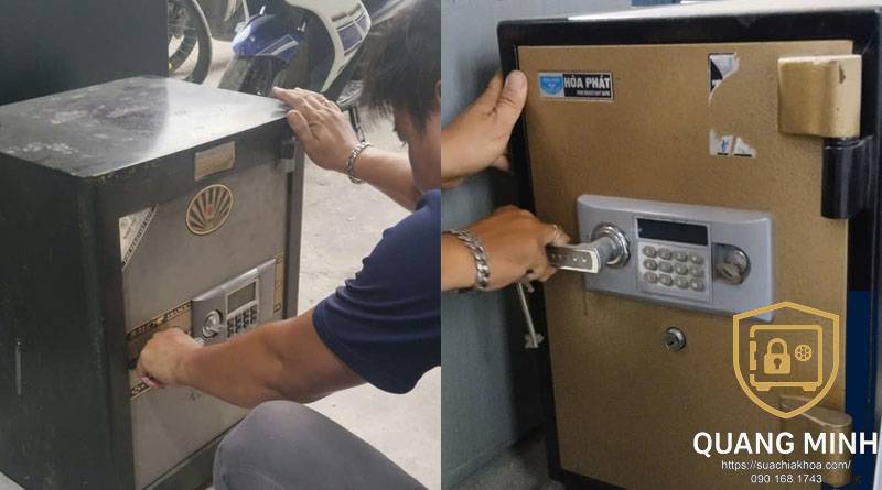 Motor két sắt điện tử tạo lực rút chốt khi hệ thống nhận tín hiệu hợp lệ