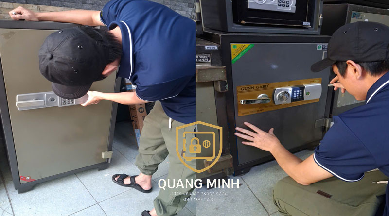 Bề mặt két sắt xuất hiện rỉ sét do khí hậu ẩm và thiếu thông gió