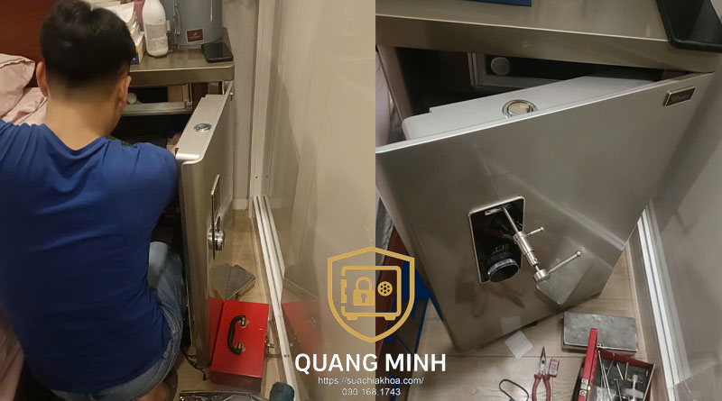 Mở két sắt Tân Bình bị kẹt chốt bằng dụng cụ mở mềm chuyên dụng không gây trầy xước
